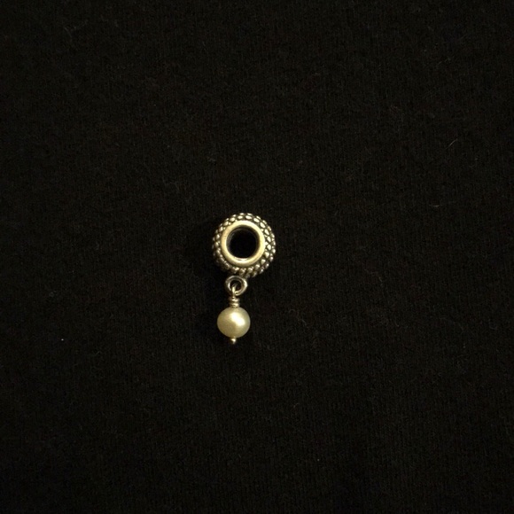 Retired white pearl PANDORA charm - Picture 2 of 3